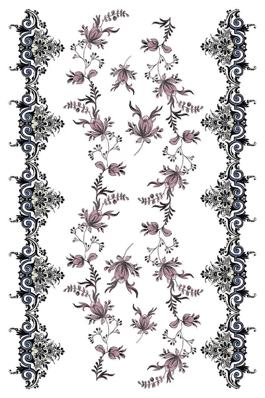 Fairy Tale Florals Transfer, 8 Pages, 8”x12”, Full Color