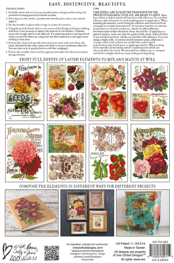 IOD Autumn Bundle • Seed Catalog Transfer + Autumn Cottage Mould • Save $20