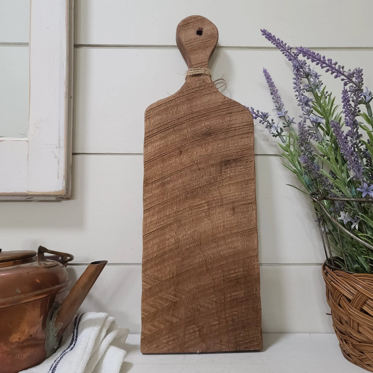 17 x 5.5 rough cut decorative bread board