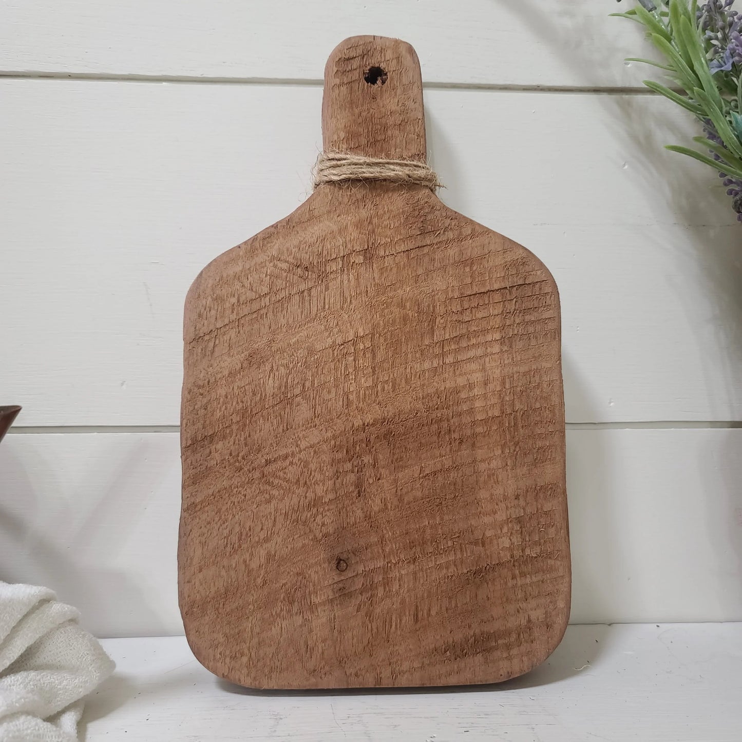 10 x 6 in rough cut decorative bread board