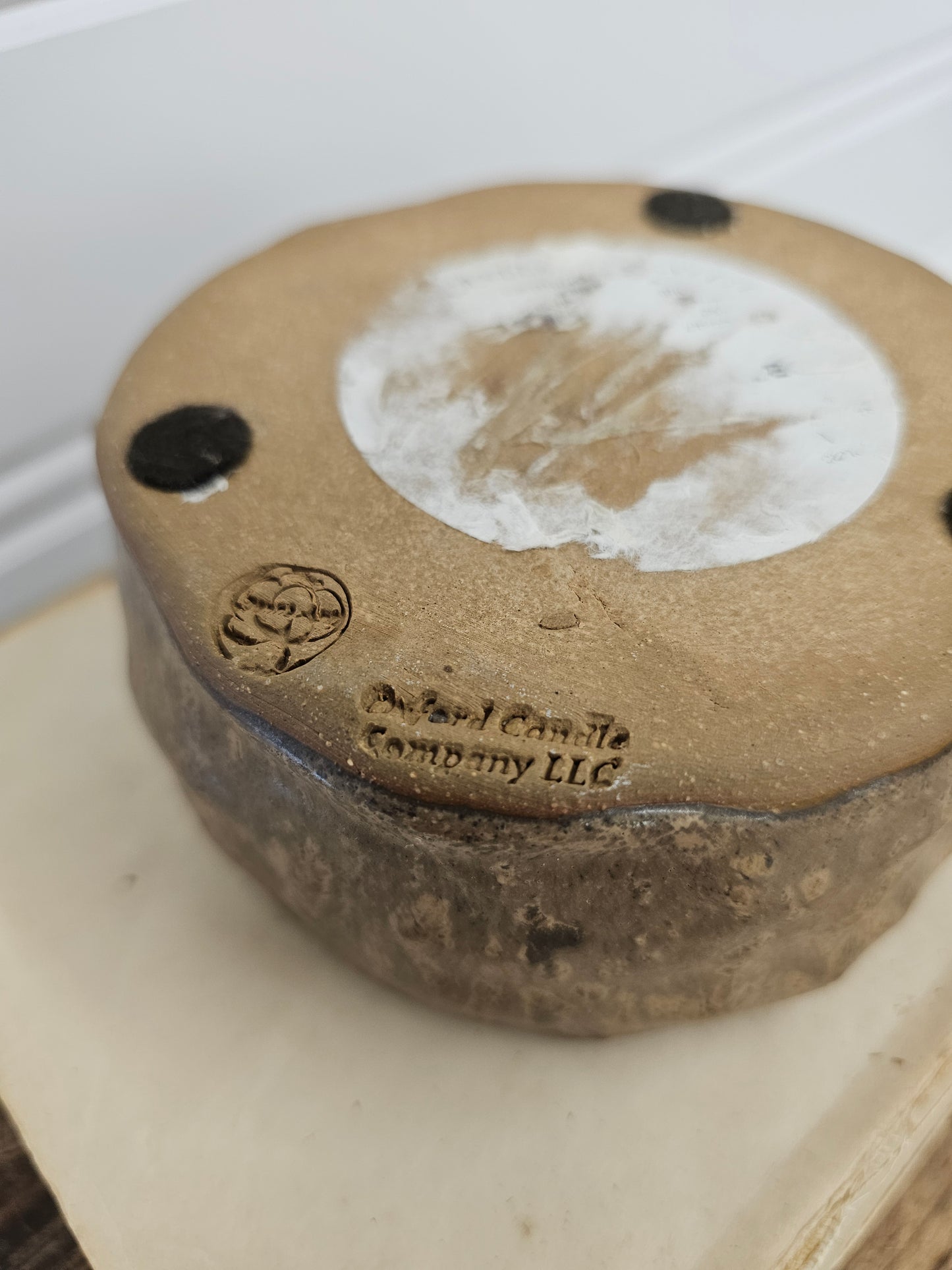 Cotton Pottery Container - Oxford Candle Co.