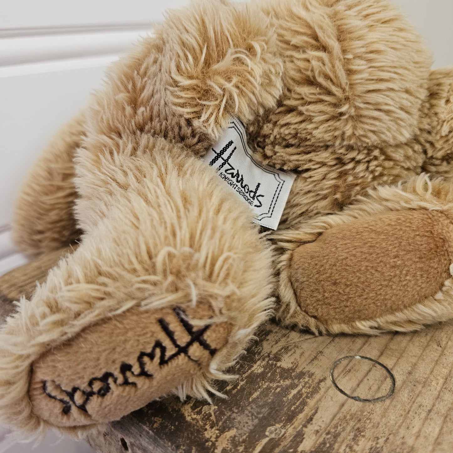 Harrods Knightsbridge Bear with white bow