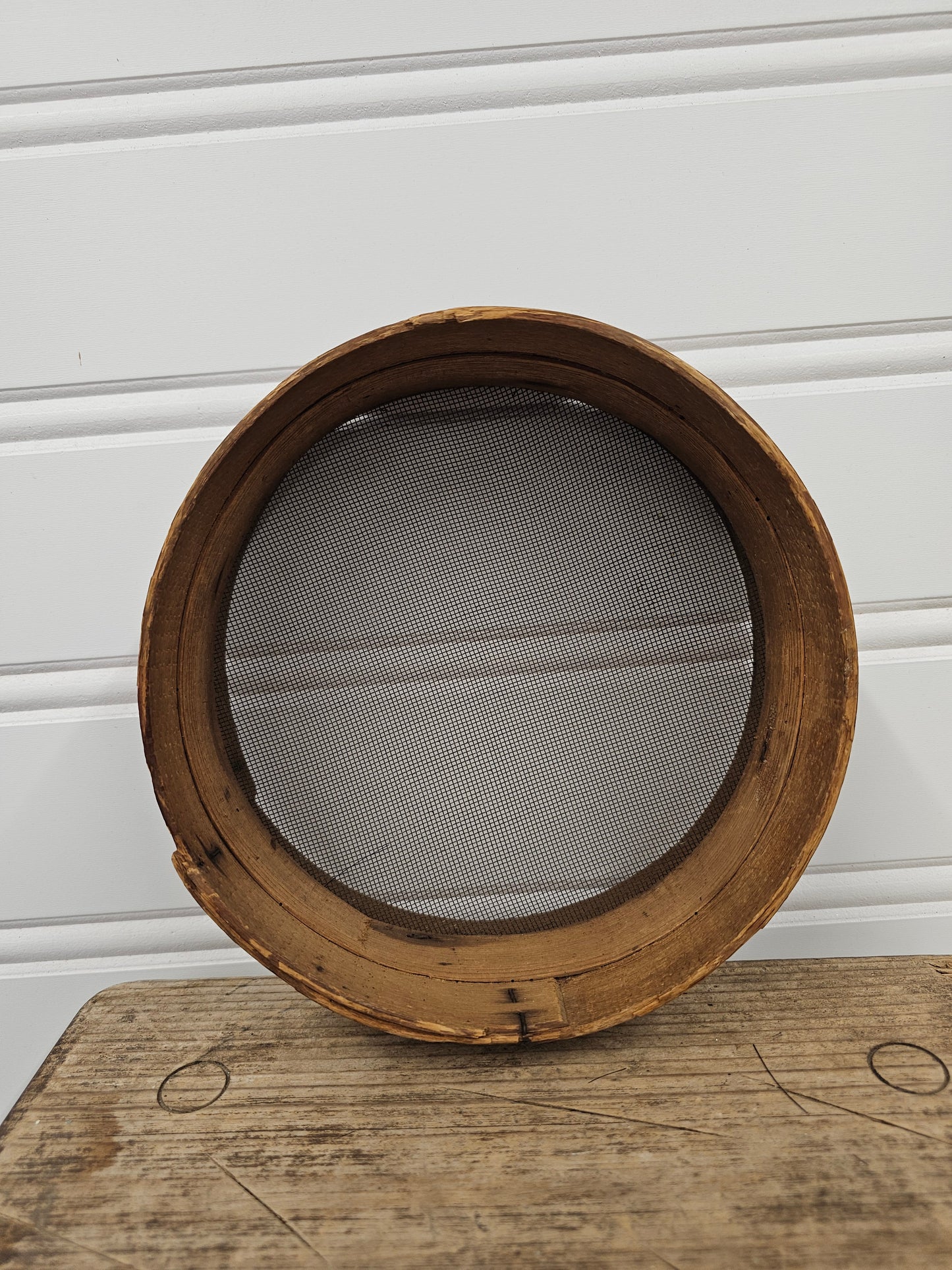 Vintage wooden sifter - very unique