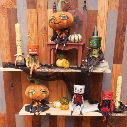 Dennis the Pumpkin Gall Halloween Art Doll home decor