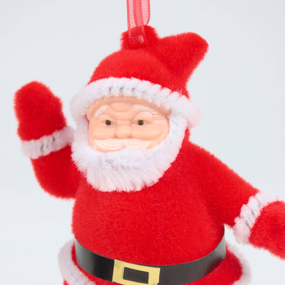 set of 2 Mini Santas Ornament Set