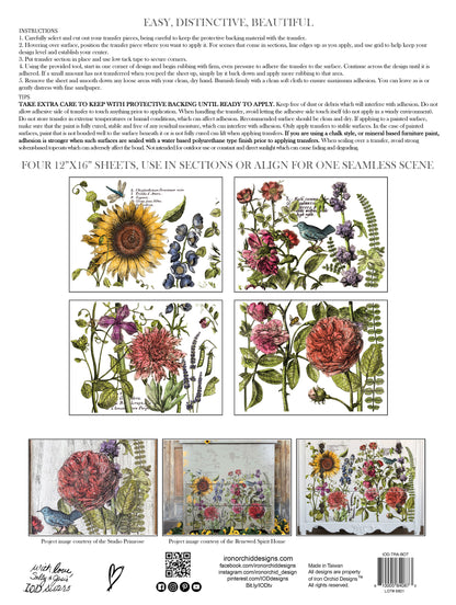 BOTANIST’S JOURNAL IOD TRANSFER 12×16 PAD