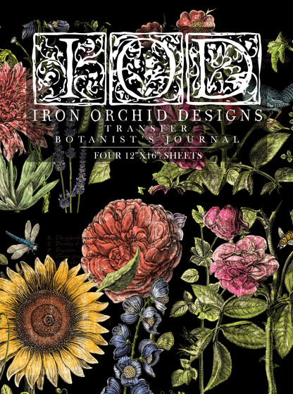 BOTANIST’S JOURNAL IOD TRANSFER 12×16 PAD