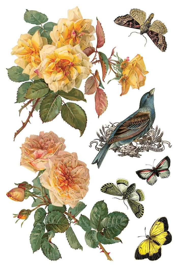 By Any Other Name 8 x 12 transfer | florals and botanicals