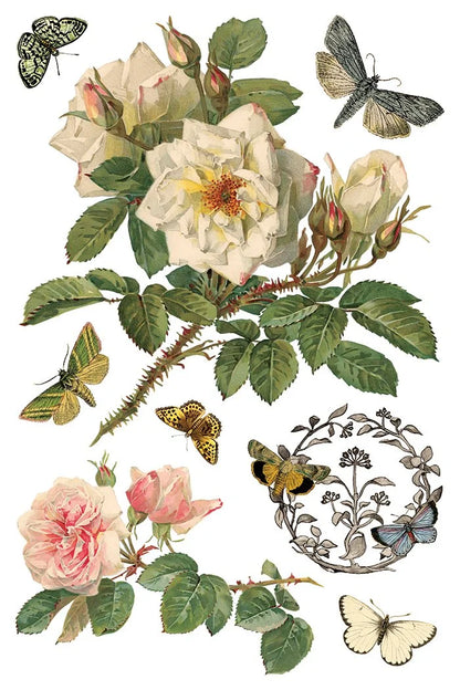 By Any Other Name 8 x 12 transfer | florals and botanicals