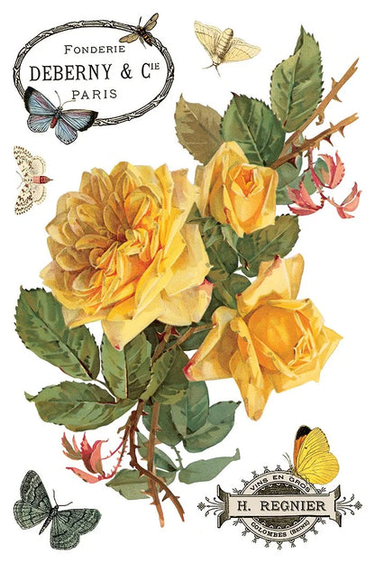 By Any Other Name 8 x 12 transfer | florals and botanicals