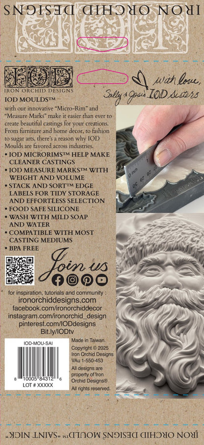 Saint Nick 5x7 IOD Mould