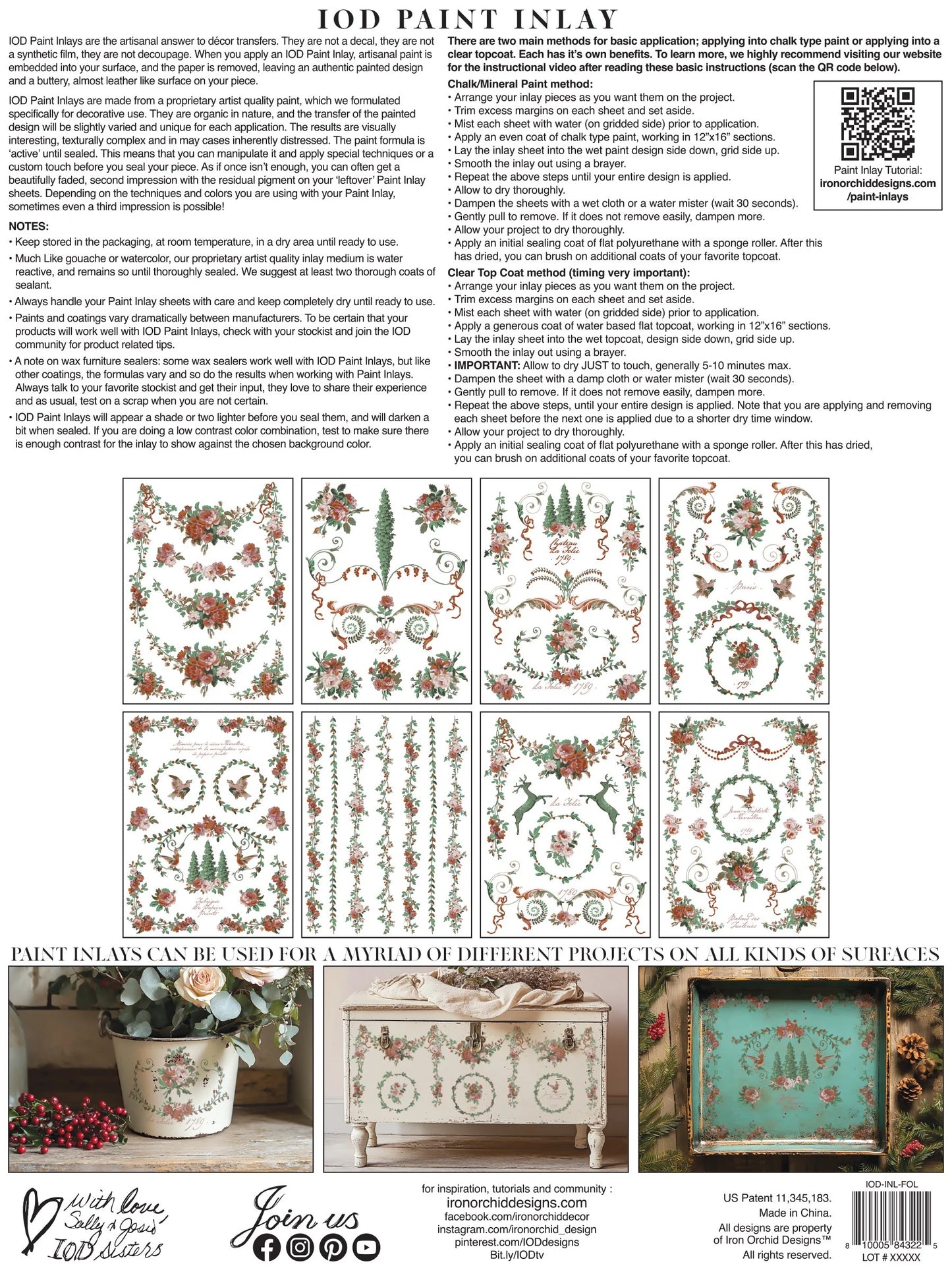 La Folie IOD Paint Inlay 12x16 Pad