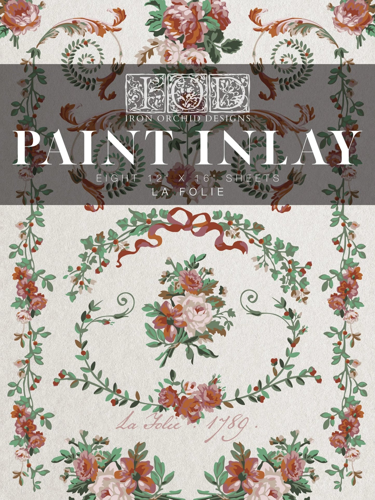 La Folie IOD Paint Inlay 12x16 Pad