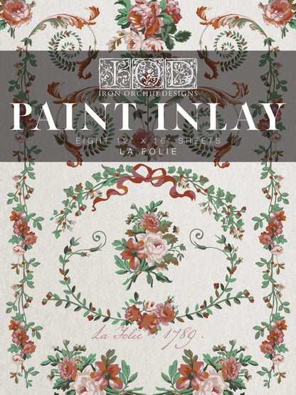 La Folie IOD Paint Inlay 12x16 Pad