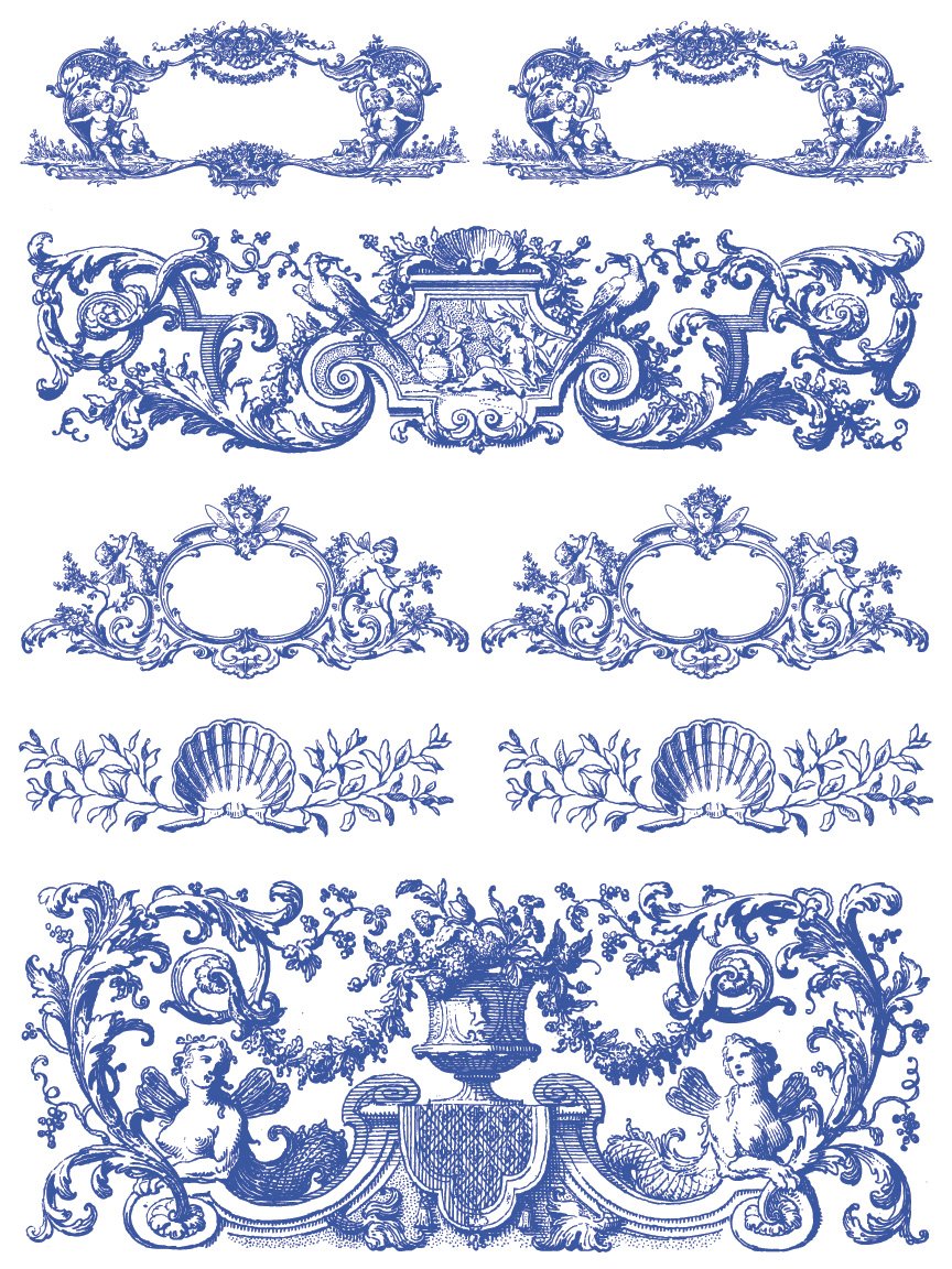 Portofino Paint Inlay | blue lemon