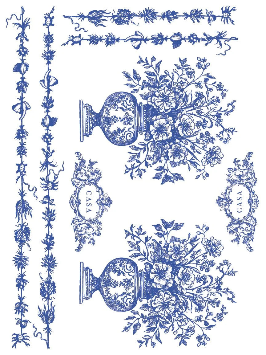 Portofino Paint Inlay | blue lemon
