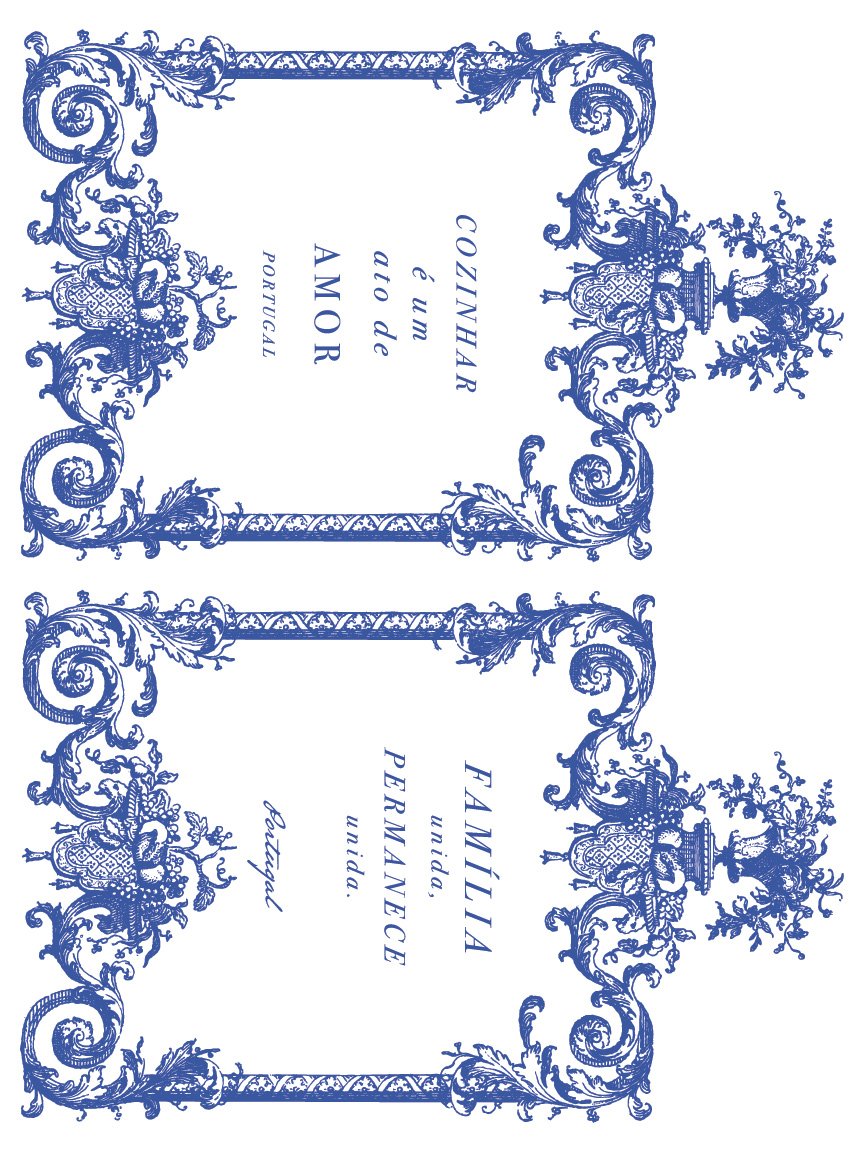 Portofino Paint Inlay | blue lemon