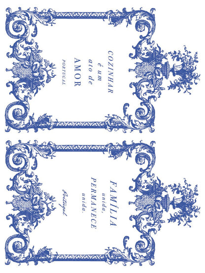 Portofino Paint Inlay | blue lemon
