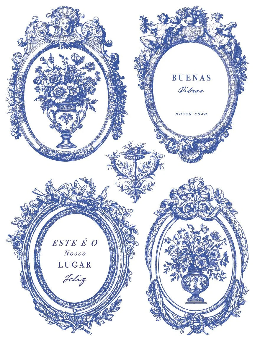 Portofino Paint Inlay | blue lemon