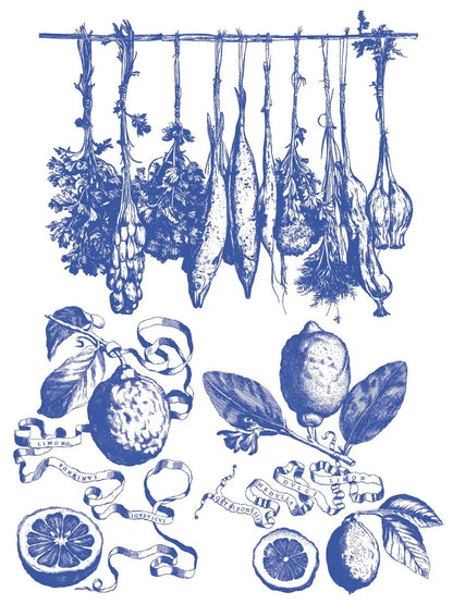 Portofino Paint Inlay | blue lemon