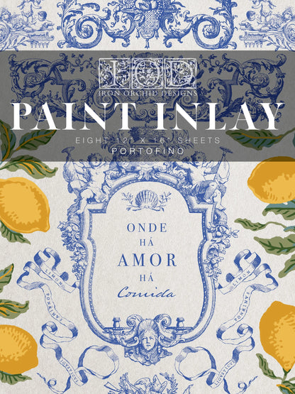 Portofino Paint Inlay | blue lemon