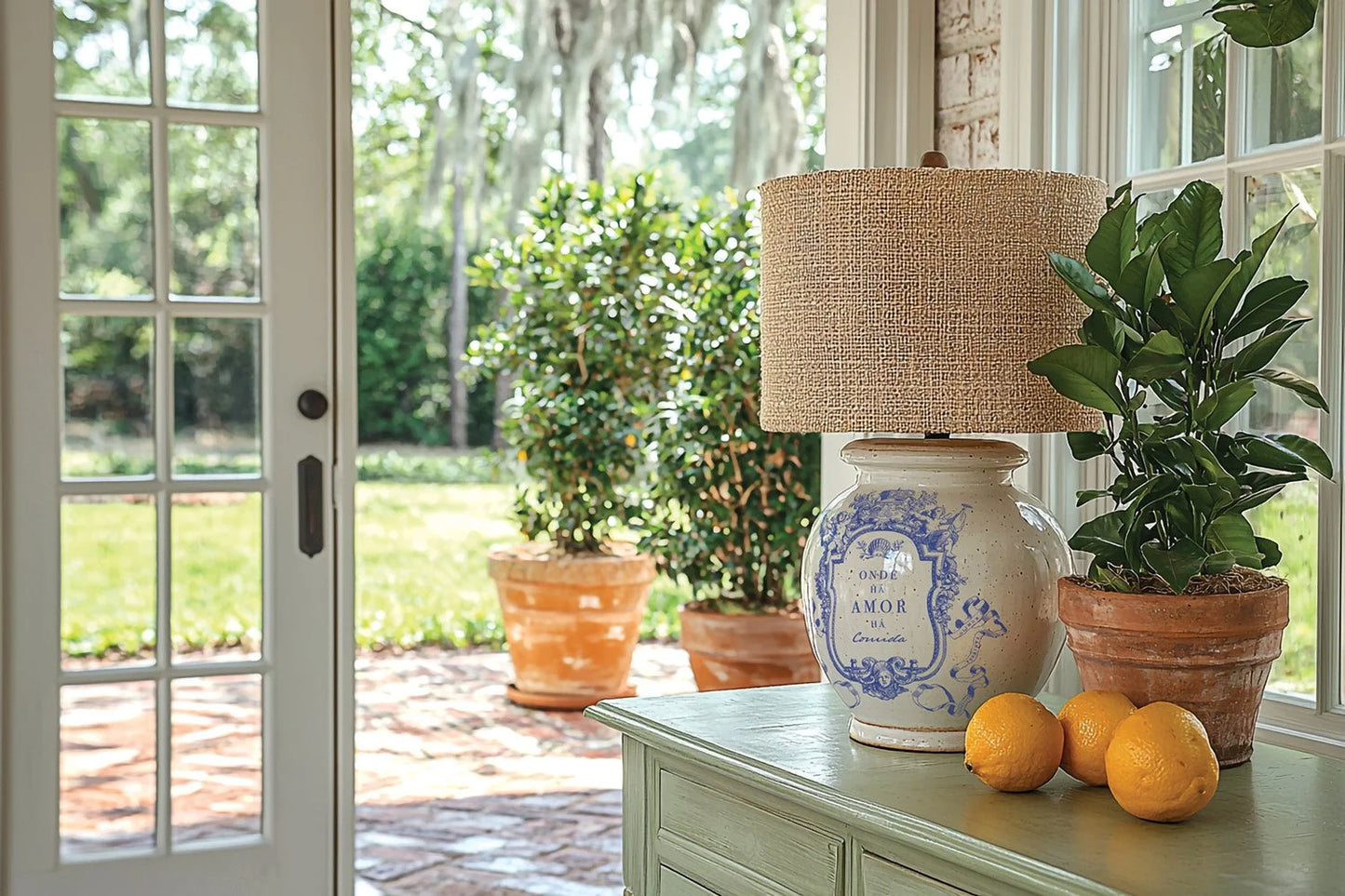 Portofino Paint Inlay | blue lemon