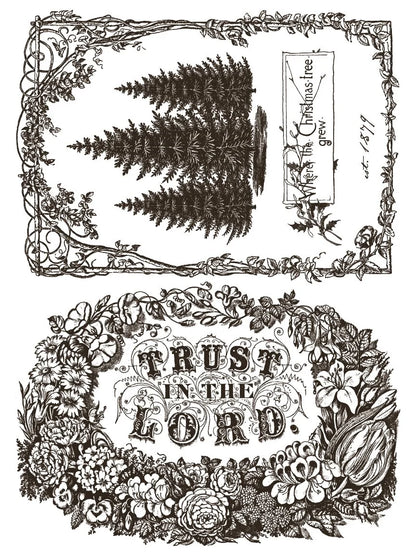 Twelfth Night IOD Paint Inlay 12x16 Pad