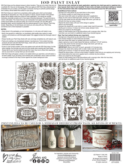 Twelfth Night IOD Paint Inlay 12x16 Pad