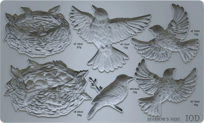 Sparrow’s Nest mould | birds and nest