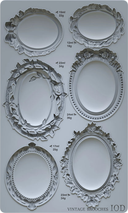 Vintage Brooches mould | frames