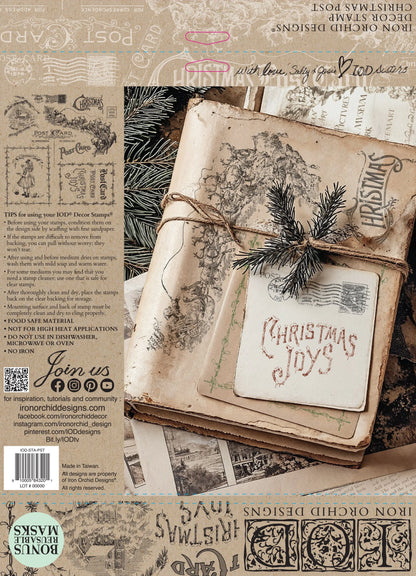 Christmas Post 12x12 IOD Stamp