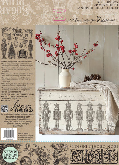 Sugar Plum 12x12 IOD Stamp