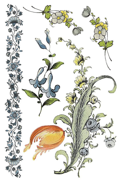 Fairy Tale Florals Transfer, 8 Pages, 8”x12”, Full Color
