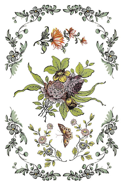 Fairy Tale Florals Transfer, 8 Pages, 8”x12”, Full Color