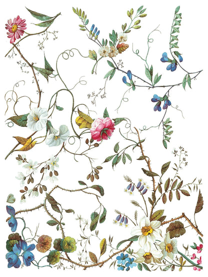 Lost Garden 12 x 16 transfer | floral