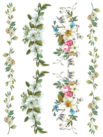Lost Garden 12 x 16 transfer | floral