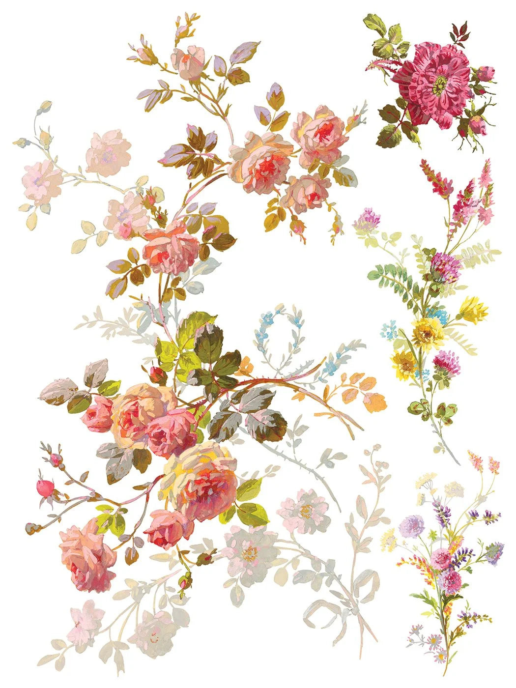 Saint Germain 12 x 16 transfer | floral