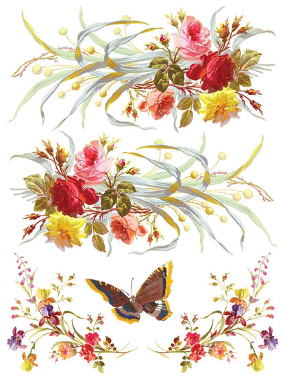 Saint Germain 12 x 16 transfer | floral