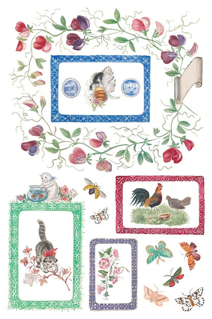 Emily Clare 8 x 12 transfer | pencil & watercolor whimsical illustrations