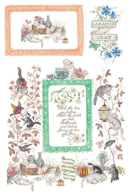 Emily Clare 8 x 12 transfer | pencil & watercolor whimsical illustrations