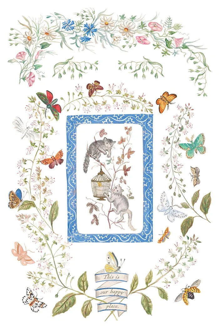Emily Clare 8 x 12 transfer | pencil & watercolor whimsical illustrations