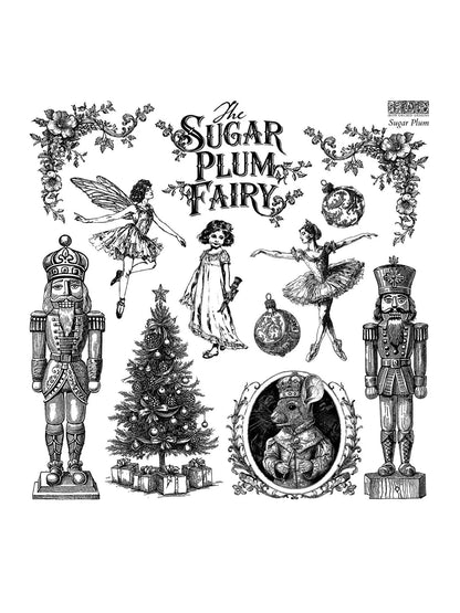 Sugar Plum 12x12 IOD Stamp