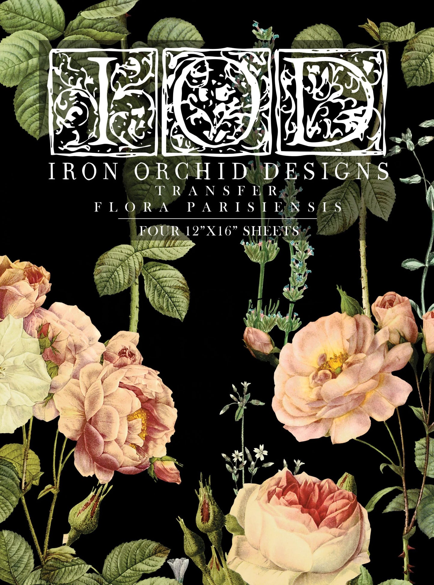 FLORA PARISIENSIS IOD TRANSFER 12×16 PAD