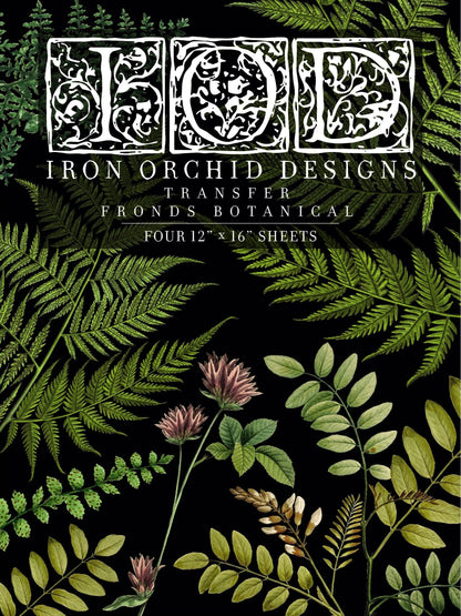 FRONDS BOTANICAL IOD TRANSFER 12×16 PAD
