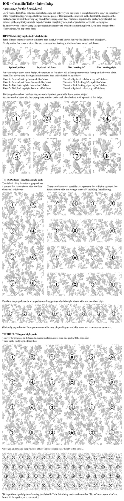 GRISAILLE TOILE IOD PAINT INLAY 12×16 PAD