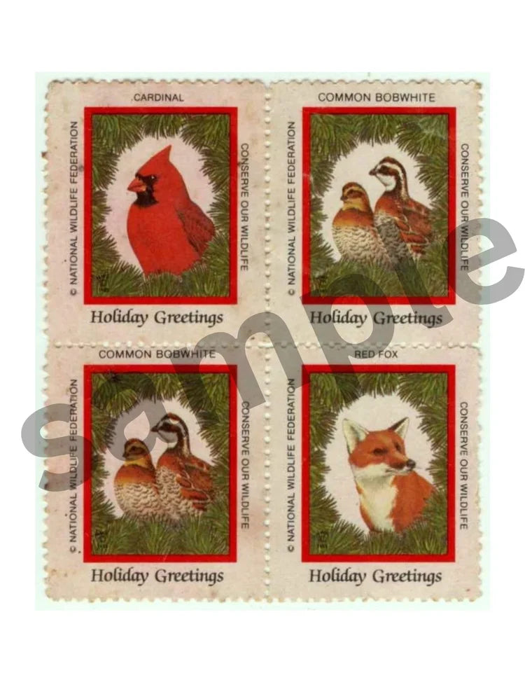Holiday Greetings Wildlife stamp