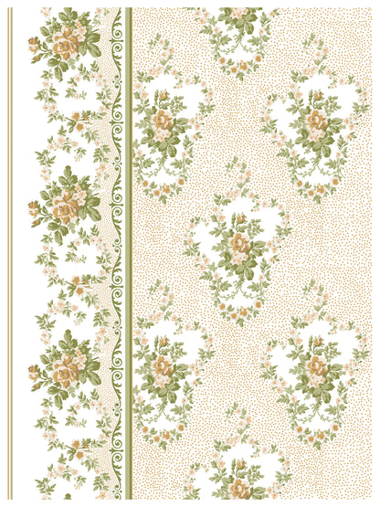 Alfred Peats and Co. vintage wallpaper IOD Paint Inlay 12x16 Pad