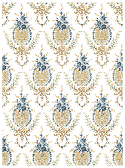 Alfred Peats and Co. vintage wallpaper IOD Paint Inlay 12x16 Pad