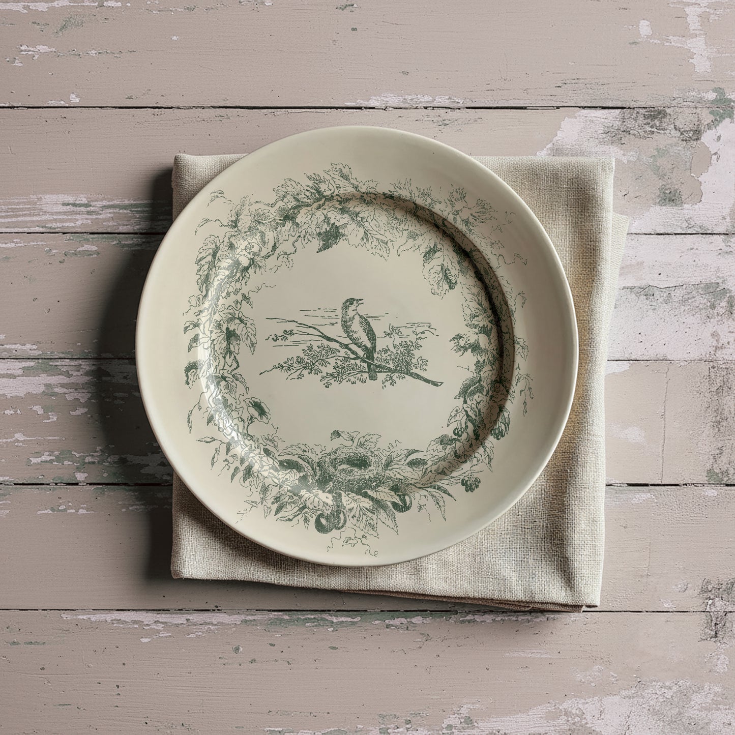 Little Lark, birds, nest & florals IOD Paint Inlay 8x12 Pad