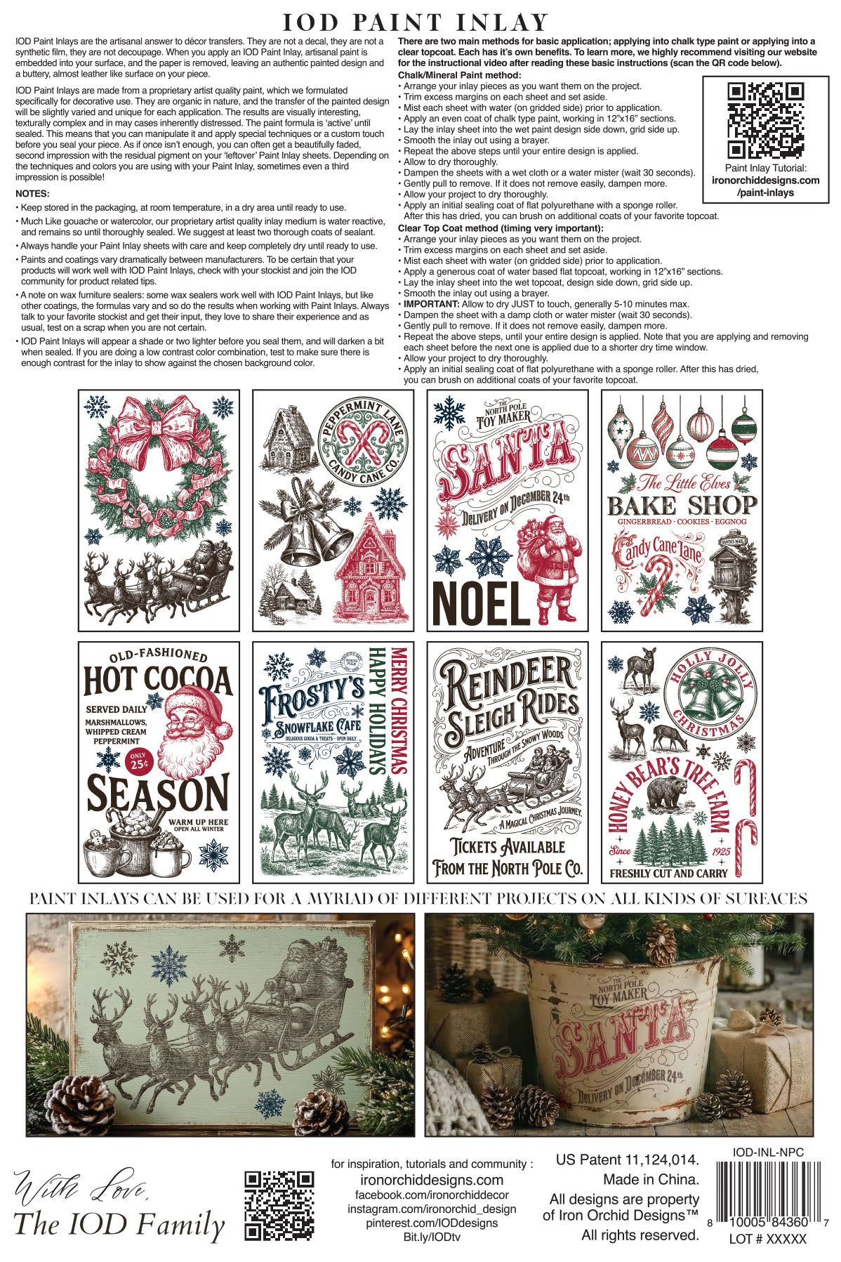 The North Pole Co IOD Paint Inlay 8x12 Pad